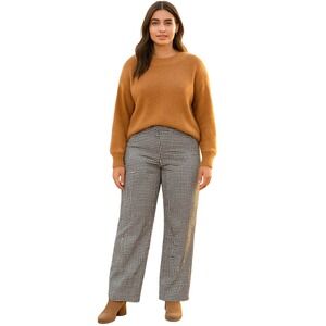 Abercrombie & Fitch Black and White Wide Leg Pants